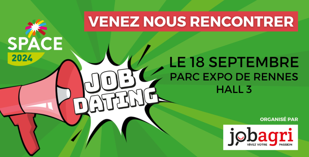 Agrial sera présente au job dating organisé par Job Agri le mercredi 18 septembre au SPACE